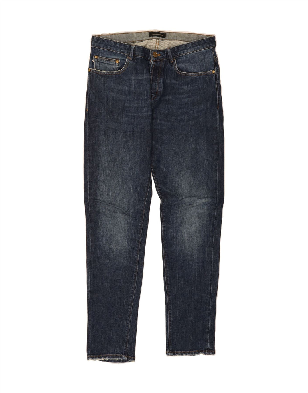 MASSIMO DUTTI Mens Slim Jeans EU 40 Medium W31 L31 Navy Blue Vintage Massimo Dutti and Second-Hand Massimo Dutti from Messina Hembry 