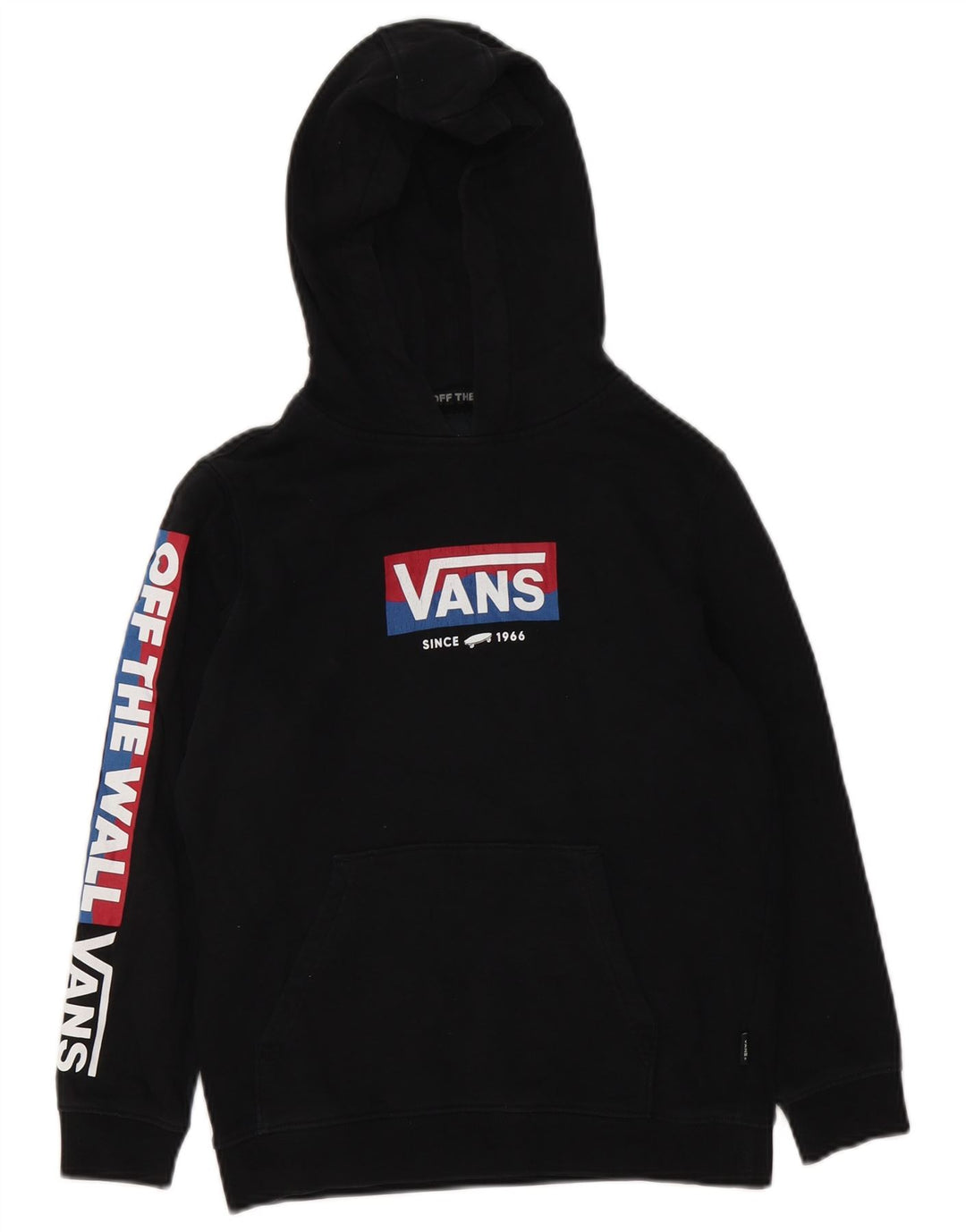 Pulover Vans pentru băieți, cu capota, 8-9 ani, mic, negru