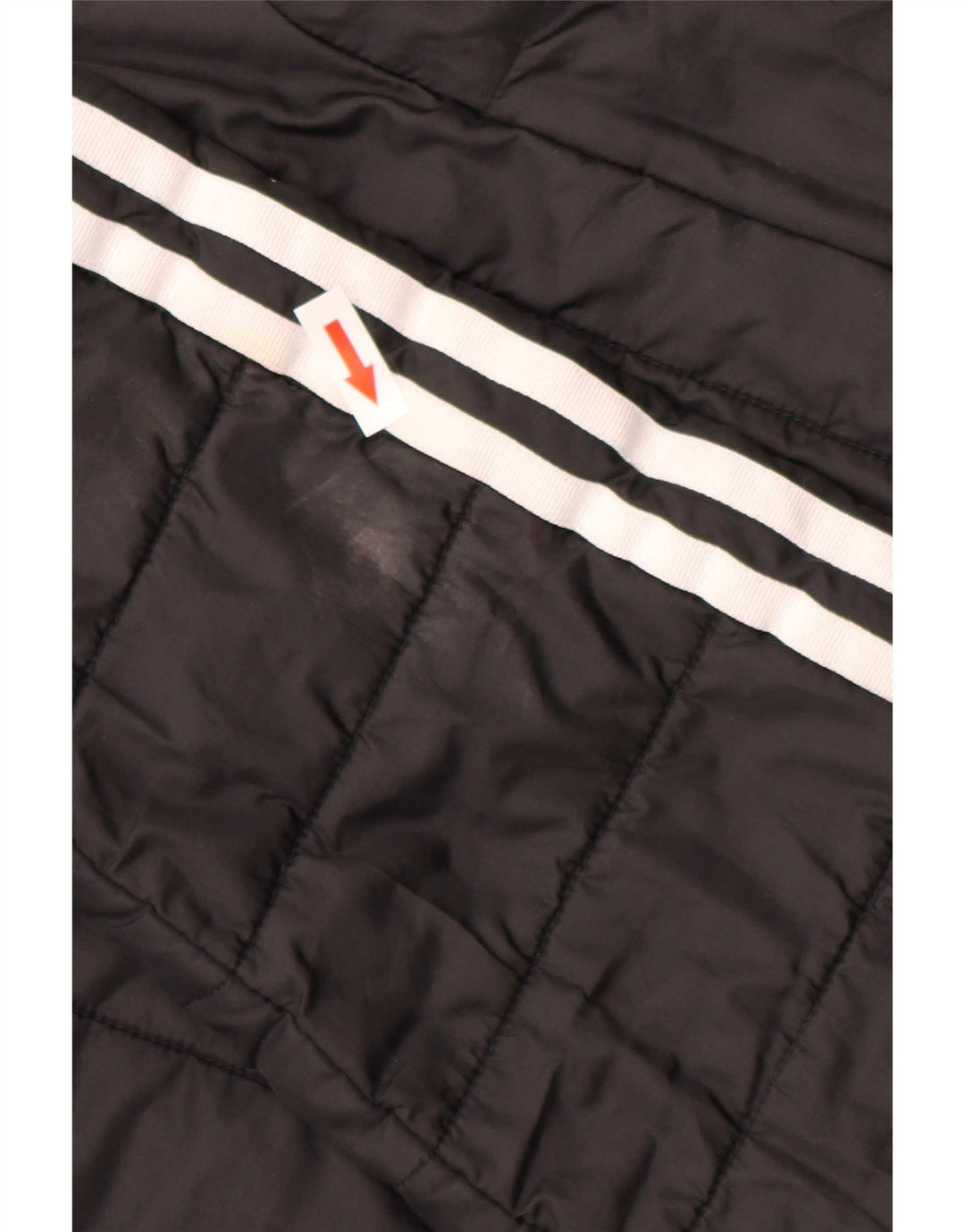 Jachetă căptușită cu glugă Adidas pentru femei UK 14 Poliester negru mare
