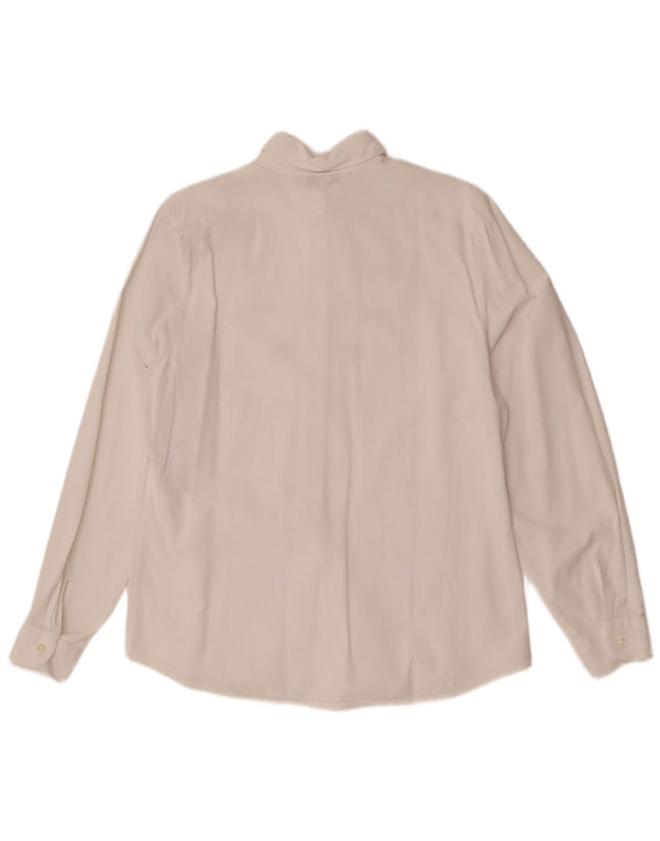 Bluză cămașă cu grafică Naracamicee pentru femei UK 14 Medium White Ethnic