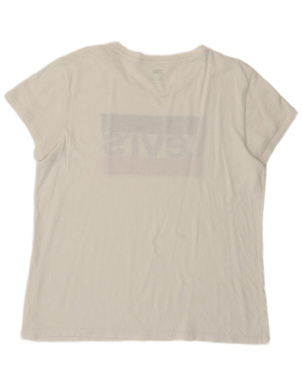 Tricou grafic LEVI'S pentru femei Top UK 16 Large White