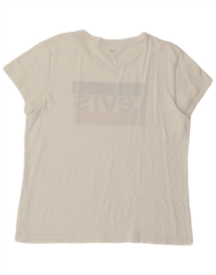 Tricou grafic LEVI'S pentru femei Top UK 16 Large White