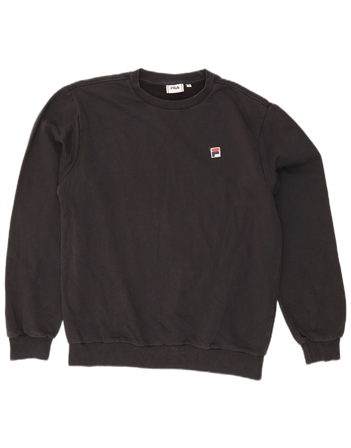 Pulover Fila Bărbați Pulover Medium Negru Bumbac