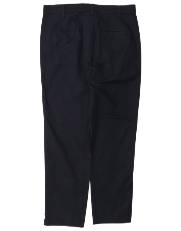Pantaloni chino obișnuiți pentru femei Marks & Spencer UK 10 Small W27 L26 Bleumarin