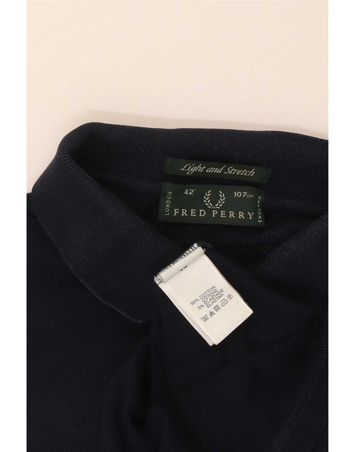 Cămașă polo Fred Perry pentru bărbați Mărimea 42 Bumbac bleumarin mediu