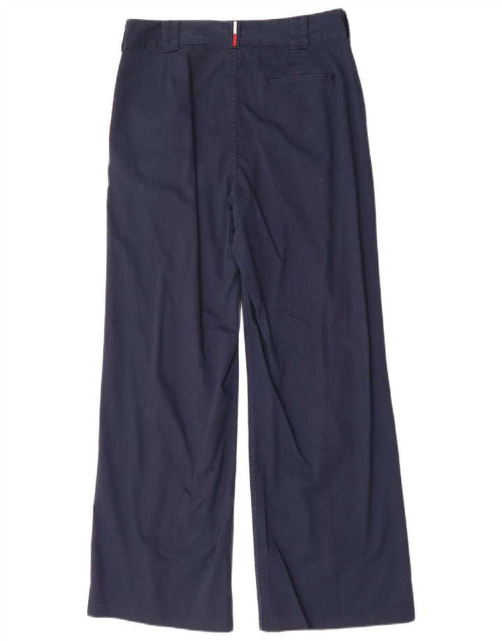 TOMMY HILFIGER Pantaloni chino bootcut pentru femei US 12 Large W32 L30 bleumarin