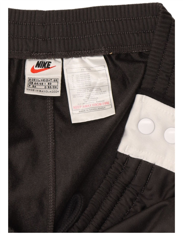 Pantaloni de trening NIKE pentru bărbați Marea Britanie 44/46 XL Poliester color bloc negru