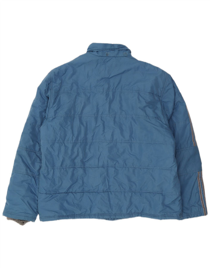 Jachetă căptușită pentru bărbați Adidas UK 42 XL poliester albastru