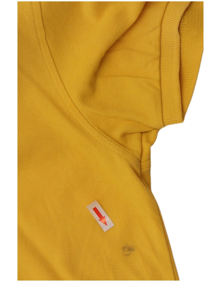 Tricou polo Lyle & Scott pentru bărbați, bumbac galben mediu