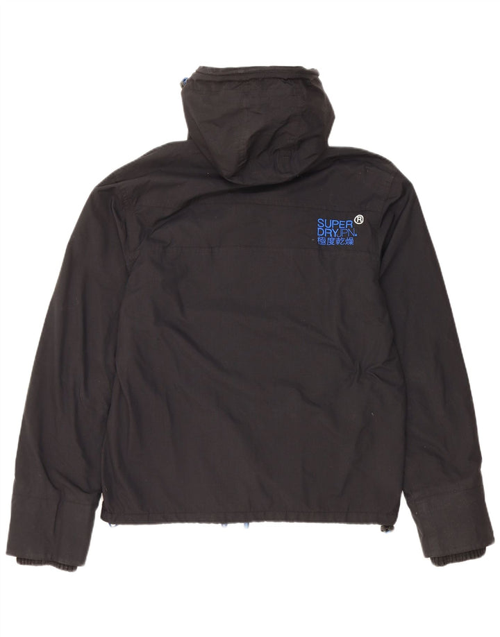 Jachetă de vânt cu glugă SUPERDRY pentru bărbați UK 38 Medium Black