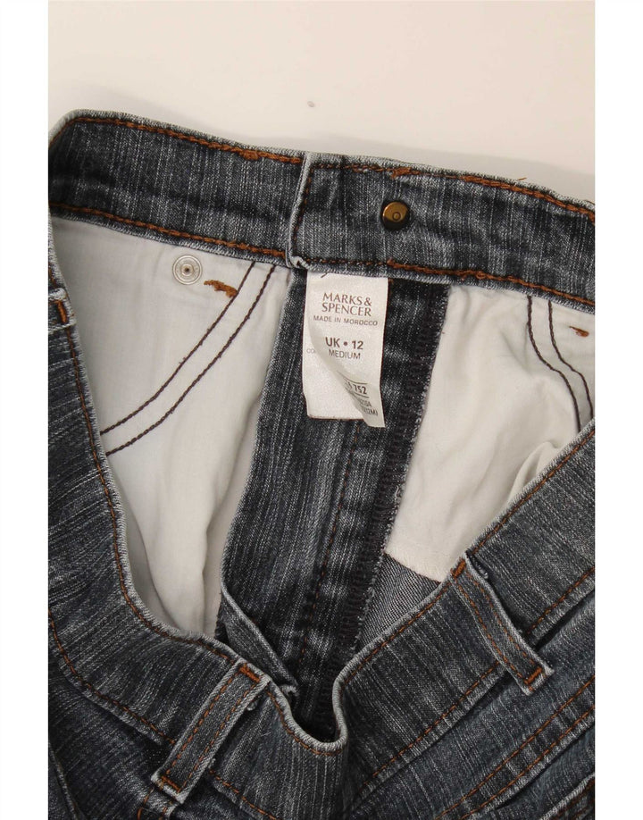 Blugi Bootcut pentru femei Marks & Spencer UK 12 Medium W30 L30 Bumbac albastru