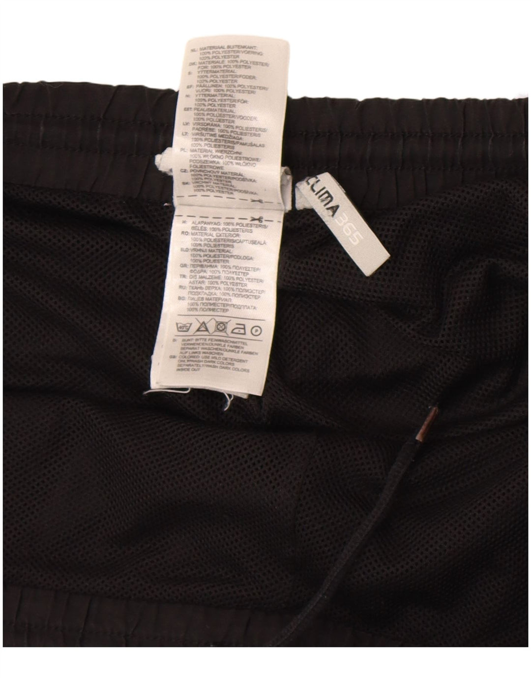 Pantaloni scurți sport Adidas Clima 365 pentru bărbați, mediu negru, poliester color bloc