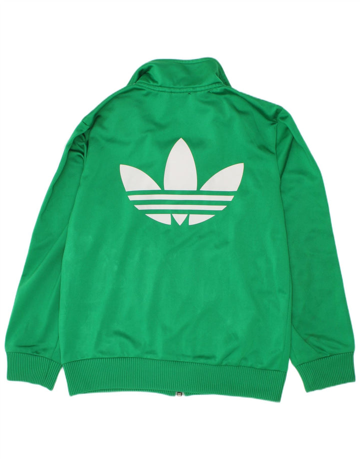 Jachetă de top pentru trening cu grafic pentru băieți Adidas 7-8 ani Poliester verde