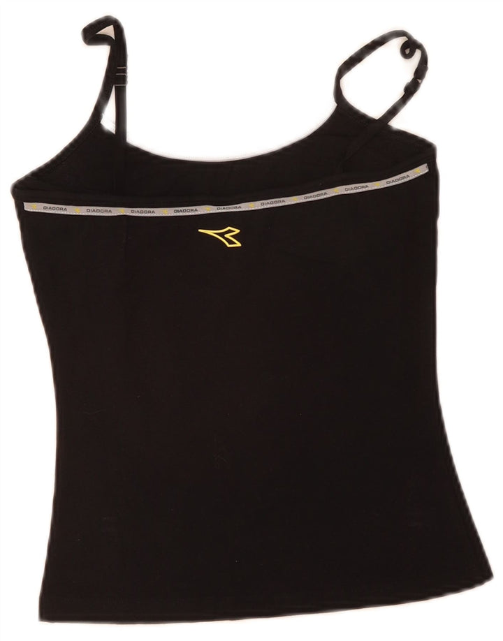 Diadora Womens Cami Top US 2 XS Bumbac Negru