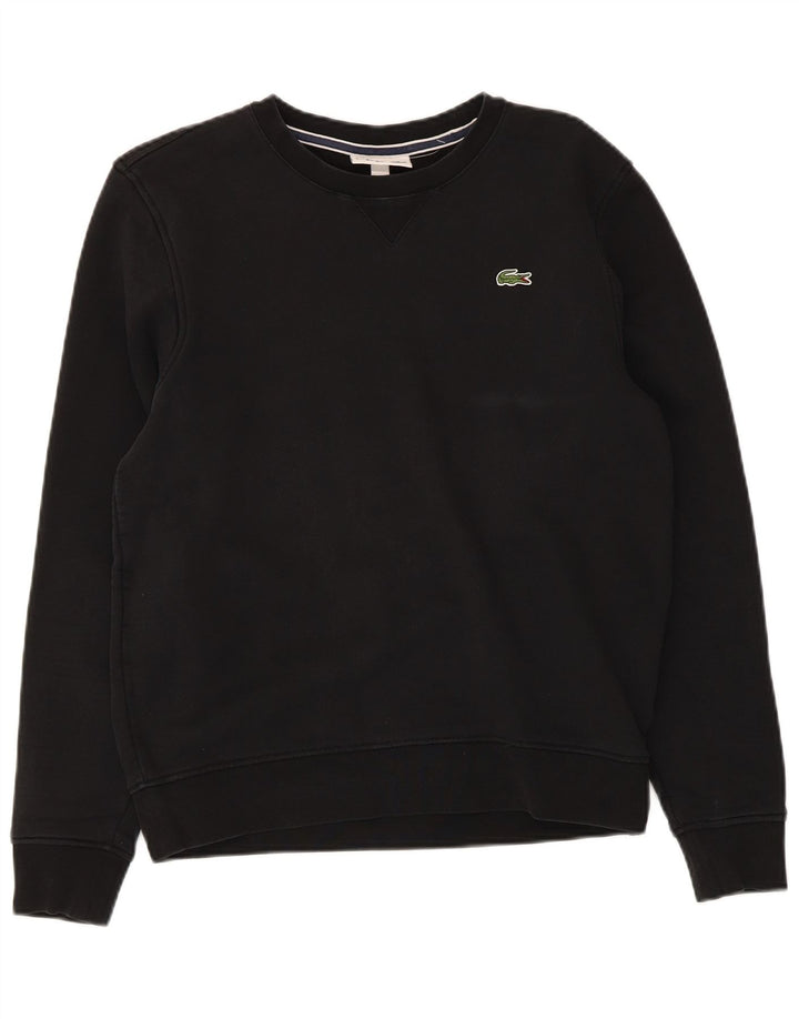 Pulover pentru femei Lacoste Regular Fit Pulover Mărimea 3 Bumbac negru mic