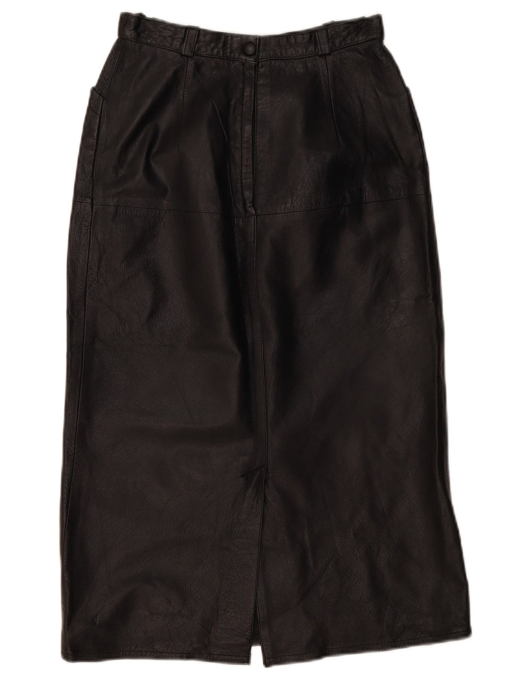 Fusta din piele pentru femei VINTAGE EU 36 Small W26 Piele neagră