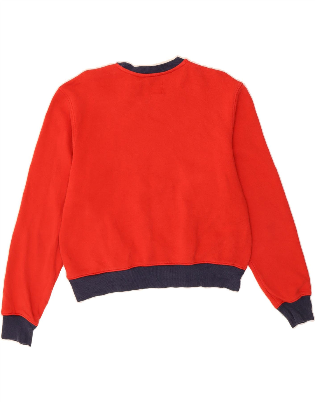 FILA Womens Graphic Sweatshirt Jumper UK 16 Large Red Cotton Vintage Fila and Second-Hand Fila from Messina Hembry 