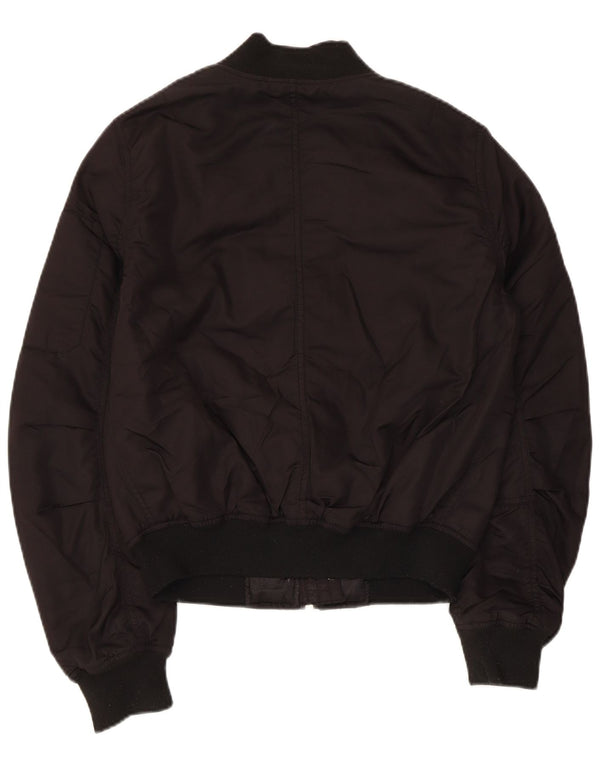 Jachetă bomber supradimensionată pentru femei Topshop UK 6 XS poliester negru