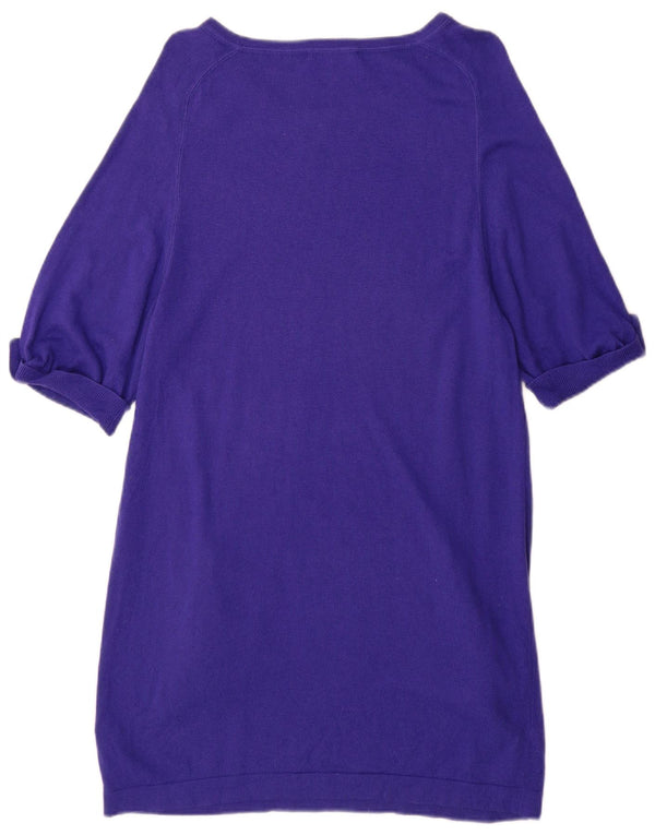 Rochie cu pulover cu mâneci scurte pentru femei Marks & Spencer UK 14 mare violet