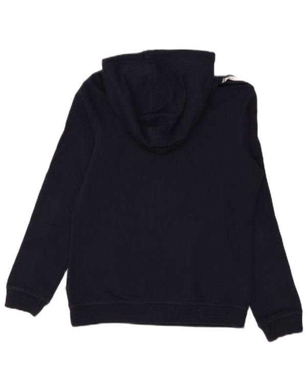 Pulover cu glugă cu grafic pentru femei Adidas UK 10 Sport mic din bumbac bleumarin