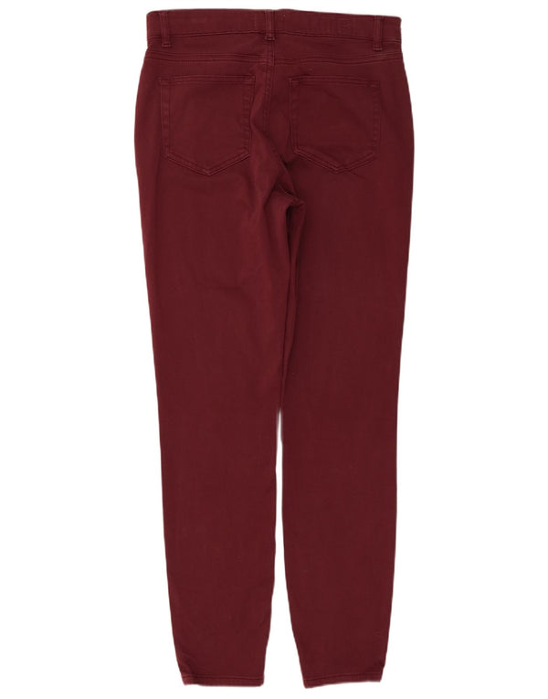 Pantaloni casual skinny Ted Baker pentru femei L28 L28 bumbac burgundy