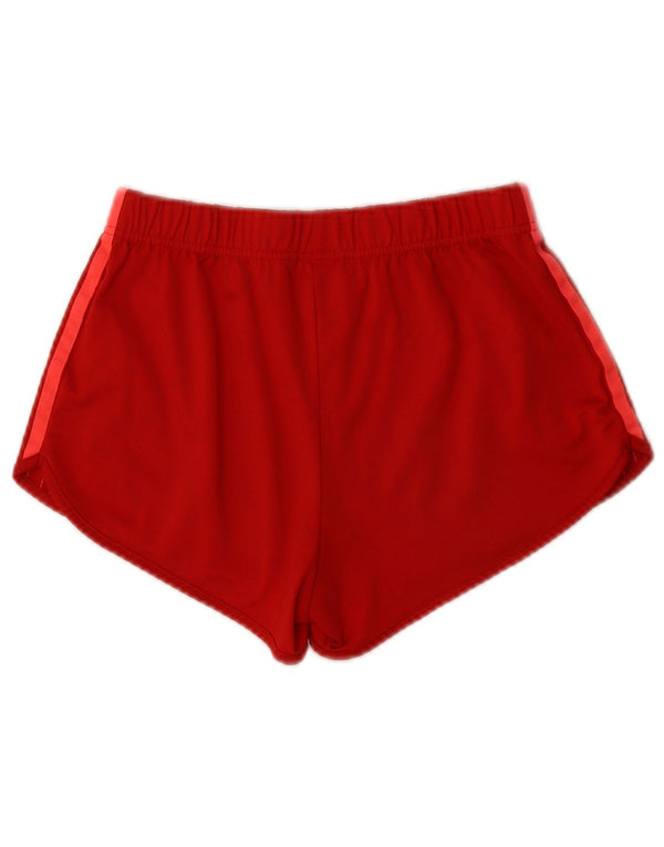 Pantaloni scurți sport Adidas pentru femei UK 4 XS Burgundy Poliester