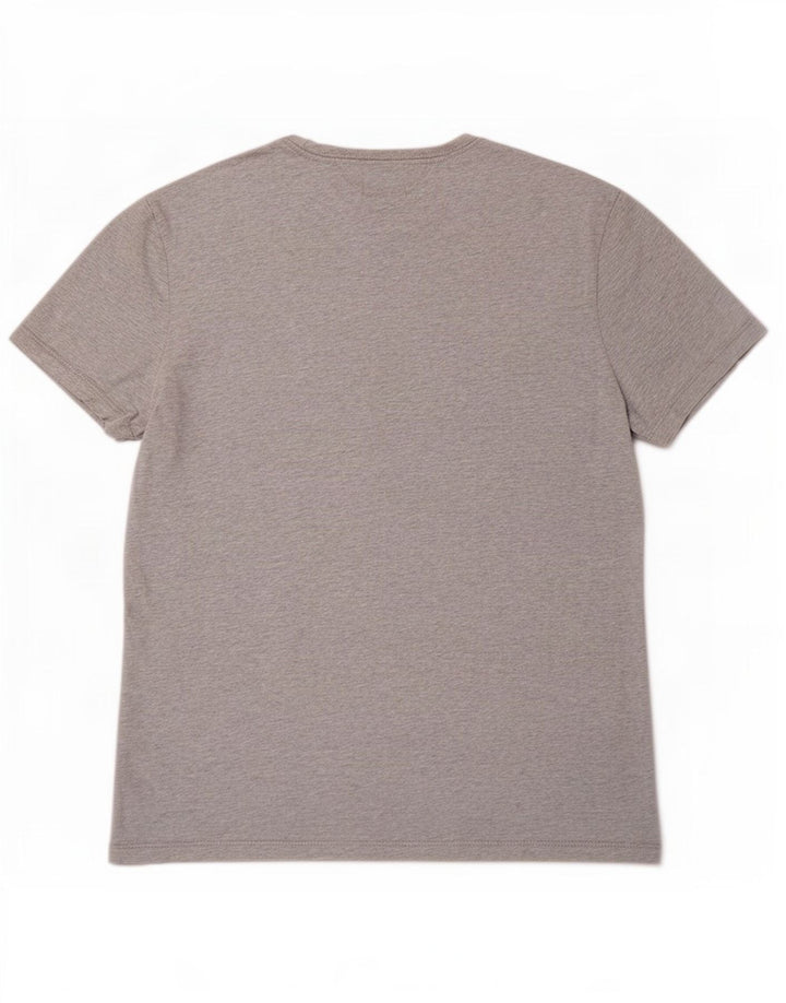 Tricou Tommy Hilfiger pentru bărbați Top din bumbac gri mediu