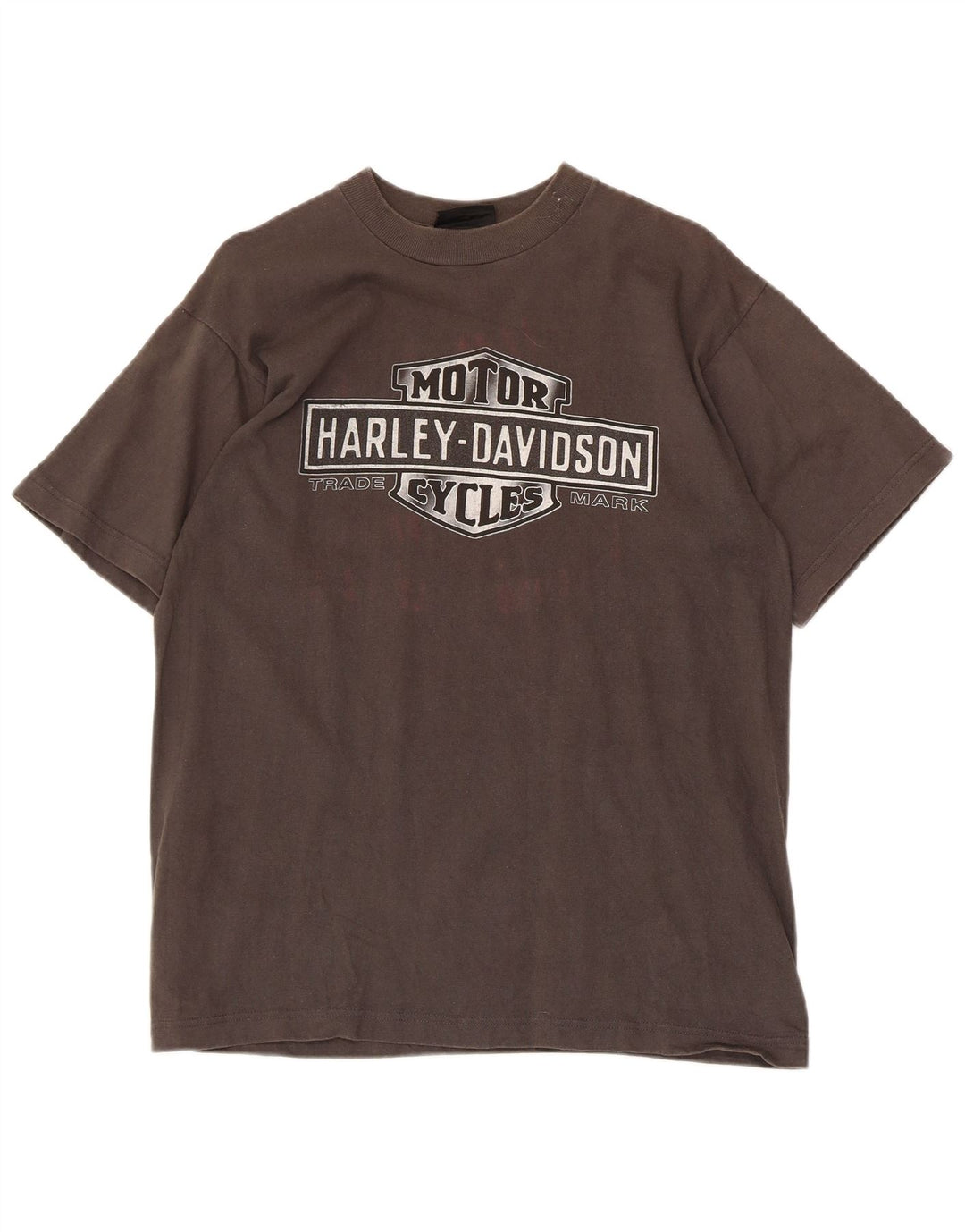 Tricou grafic Harley Davidson pentru bărbați Top din bumbac gri mediu