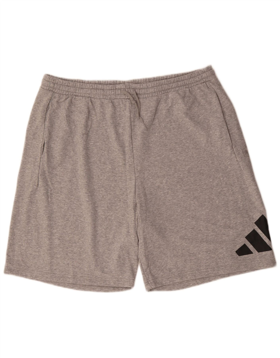 Pantaloni scurți sport grafic Adidas pentru bărbați, 2XL, bumbac cu pete gri
