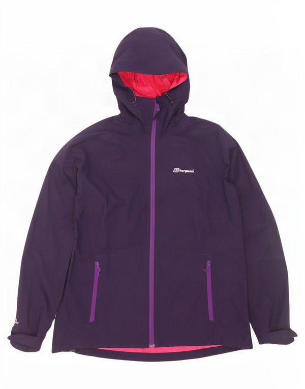 Jachetă de ploaie cu glugă pentru femei Berghaus UK 16, mare, violet, poliamidă