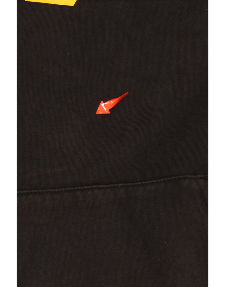 Pulover cu glugă cu grafic clasic REEBOK pentru bărbați, mic, negru, bumbac color bloc