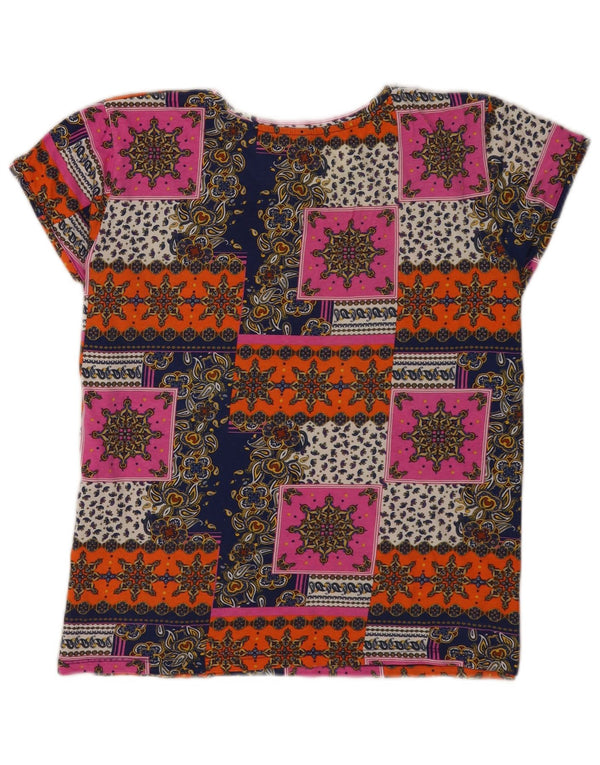 Tricou grafic vintage pentru femei Top UK 14 Medium Multicolor Festival