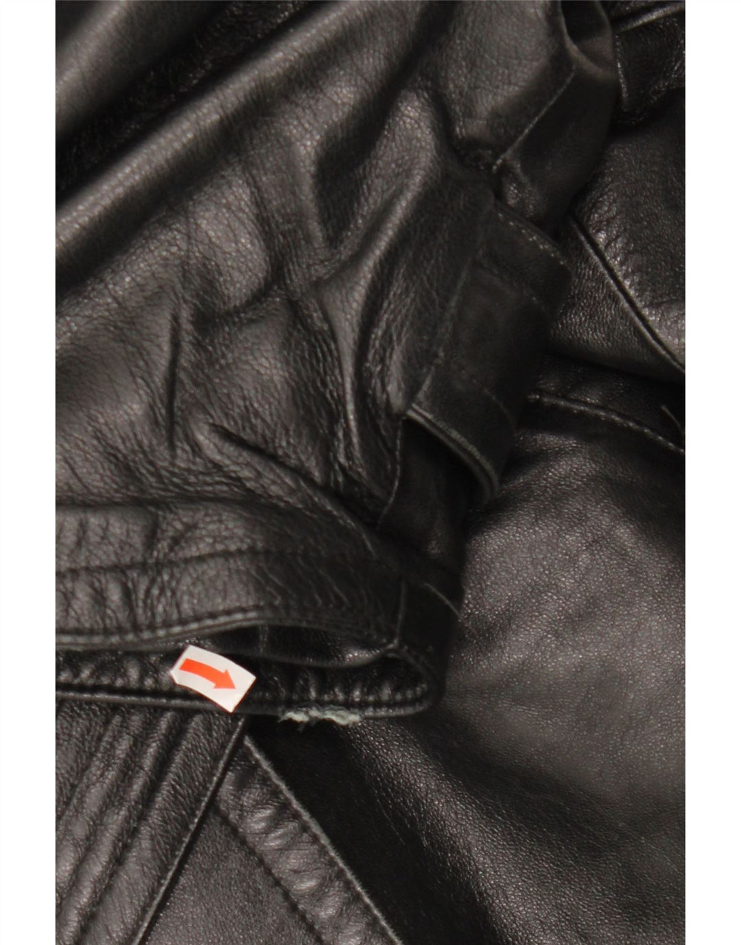 LAVORAZIONE ARTIGIANA Palton pentru femei UK 12 Medium Black Leather