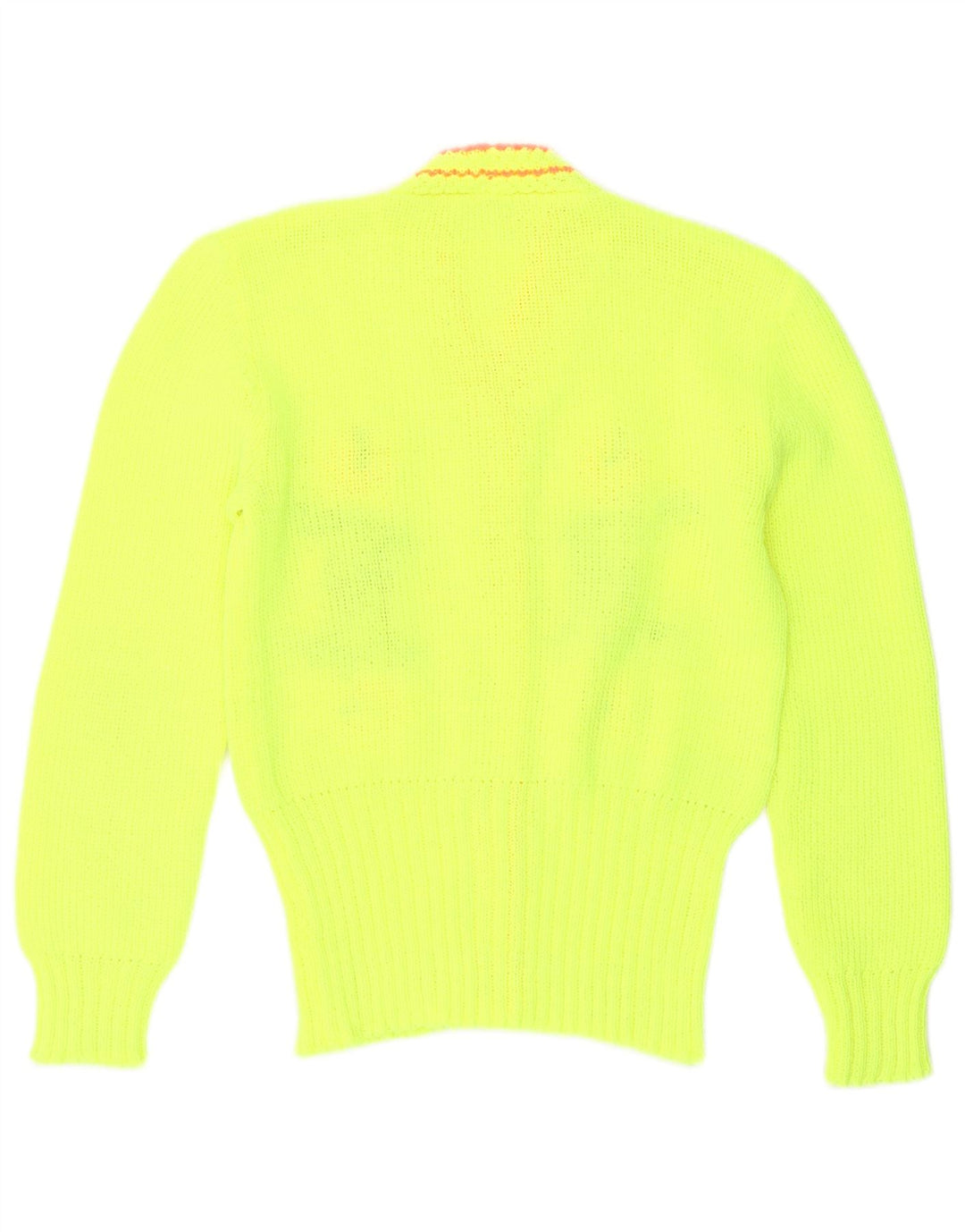 Pulover Cardigan Vintage pentru Damă UK 14 Medium Verde Floral