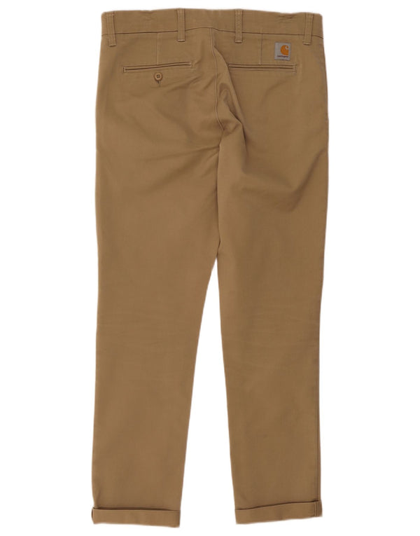 Pantaloni chino pentru bărbați Carhartt Slim Fit W33 L32 bumbac bej