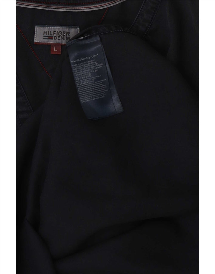 Bluză de damă Tommy Hilfiger Top UK 14 Lyocell mare bleumarin
