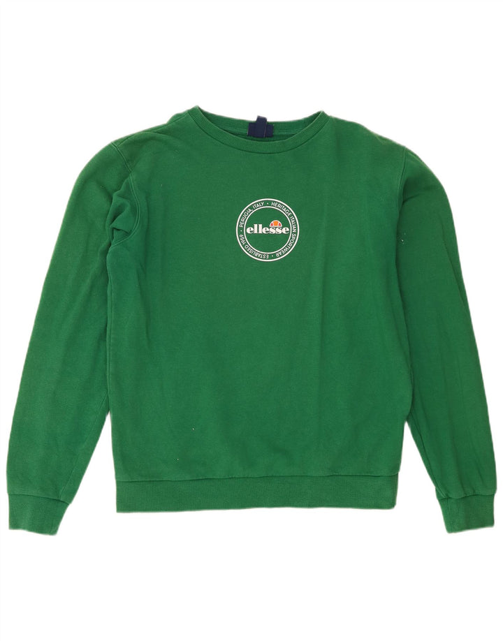 Pulover supradimensionat cu grafic pentru femei Ellesse UK 8 Small Green
