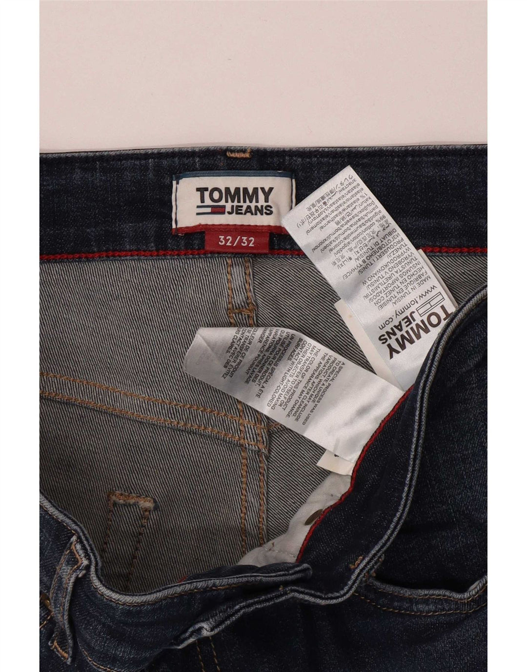 Blugi slim pentru bărbați Tommy Hilfiger W32 L32 bumbac albastru