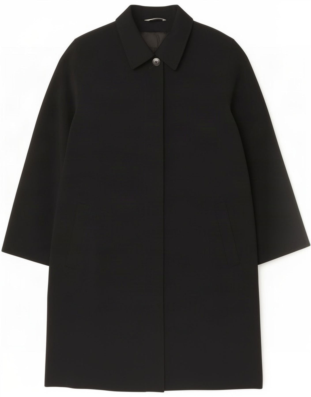 Palton pentru femei Marks & Spencer, cu ajustare standard, UK 16, mare, negru, poliester