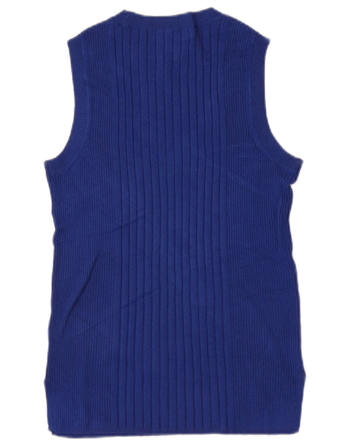 Vestă pentru femei Marks & Spencer UK 12 Medium Blue Viscose