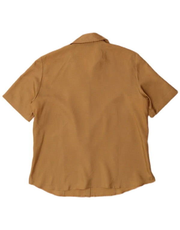 Cămașă cu mânecă scurtă pentru femei Gerry Weber UK 16 Large Bej