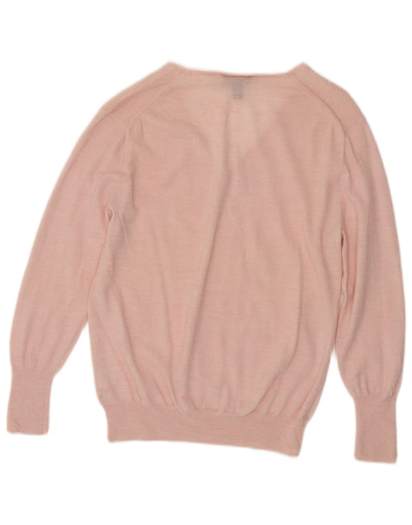 J. Crew Pulover cu decolteu în V pentru femei UK 14 Large Pink