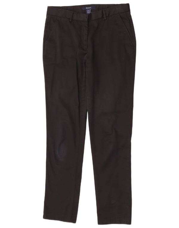 Pantaloni chino subțiri pentru femei Gant UK 10 Small W28 L30 Bumbac negru