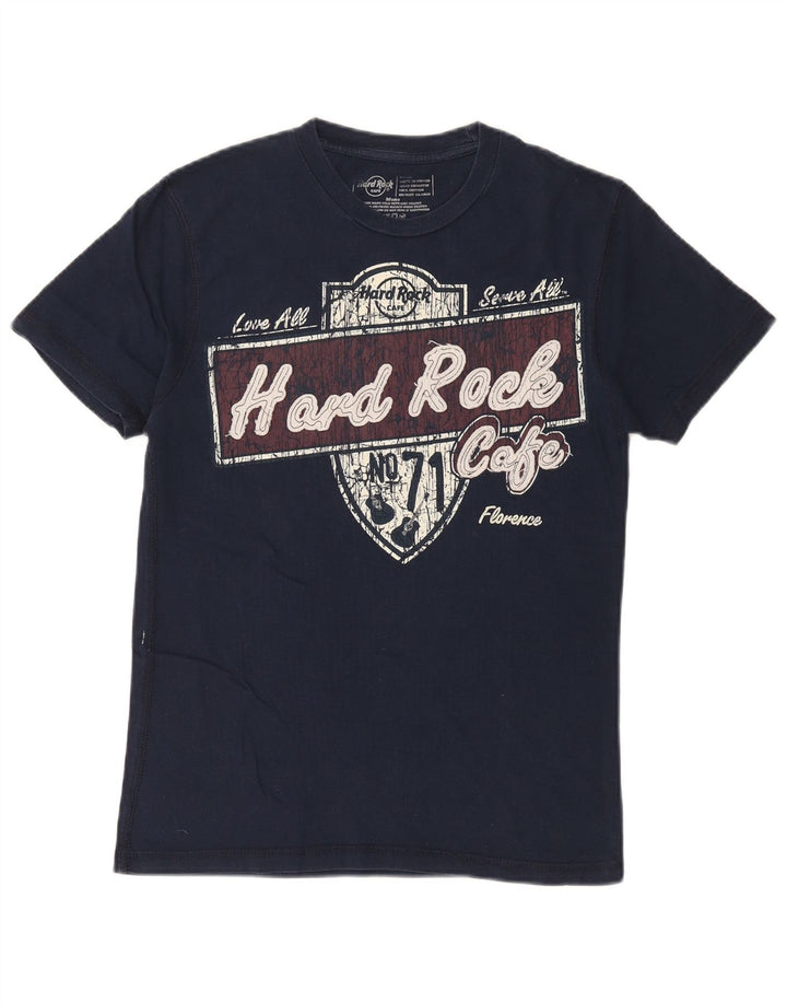 HARD ROCK CAFE Tricou cu grafic Florență pentru bărbați Top mic din bumbac bleumarin