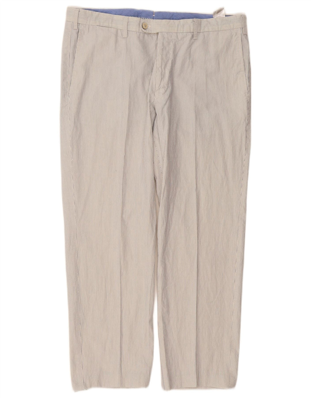 MASSIMO DUTTI Pantaloni drepți pentru bărbați EU 46 XL W36 L27 cu dungi albe