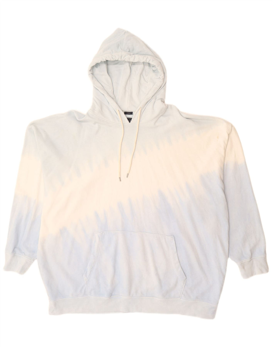 Gap Mens Oversized Hoodie Pulover XL Blue Tie Dye Bumbac