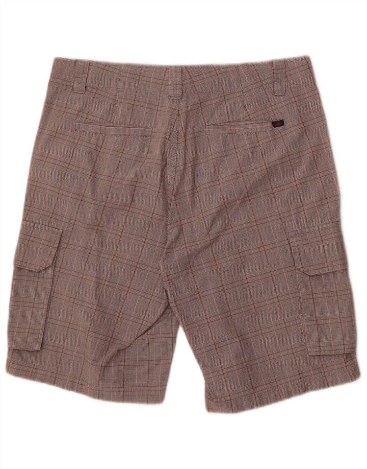 Pantaloni scurți pentru bărbați Kappa Perfect Fit Cargo IT 46 Small W32 Grey Check Bumbac