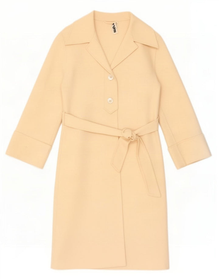 Pardesiu vintage pentru femei UK 10 Small Beige
