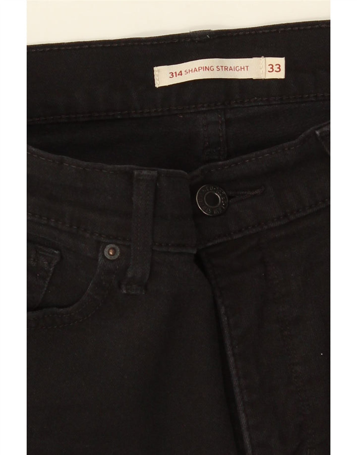 Blugi drepti modelați 314 pentru femei LEVI'S W33 L30 negri