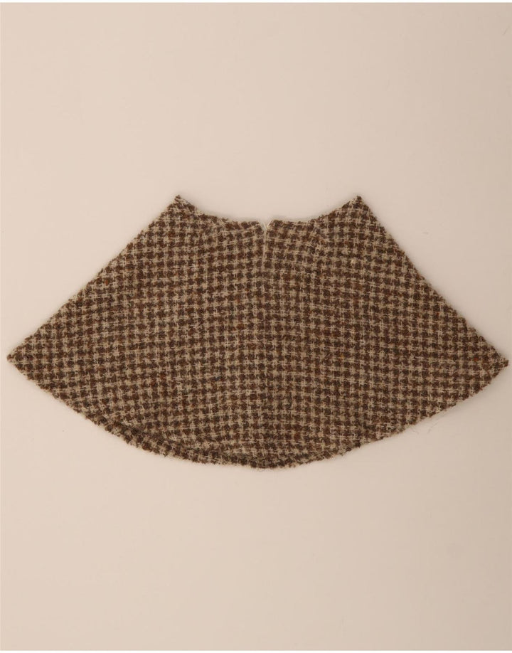 VINTAGE Womens Mini Skirt W26 Small Brown Houndstooth Vintage Vintage and Second-Hand Vintage from Messina Hembry 